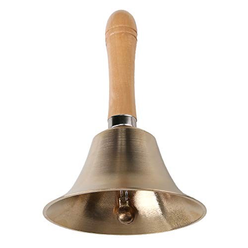 Super Loud Solid Brass Hand Call Bell 3.15 inch