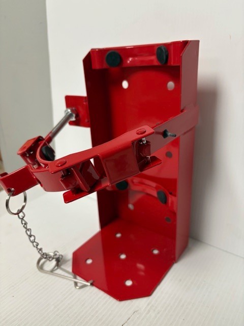 Wall Mount fire extinguisher Bracket Heavy Duty Metal Adjustable Red