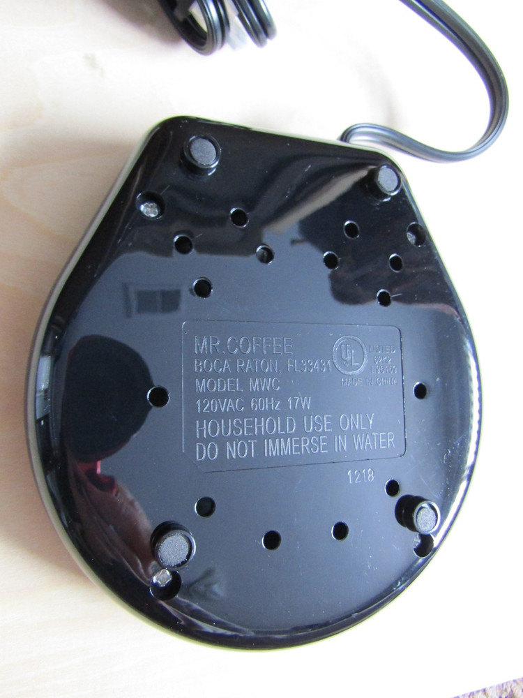 Mr. Coffee Mug Warmer Electric Cup Heating Plate - Black