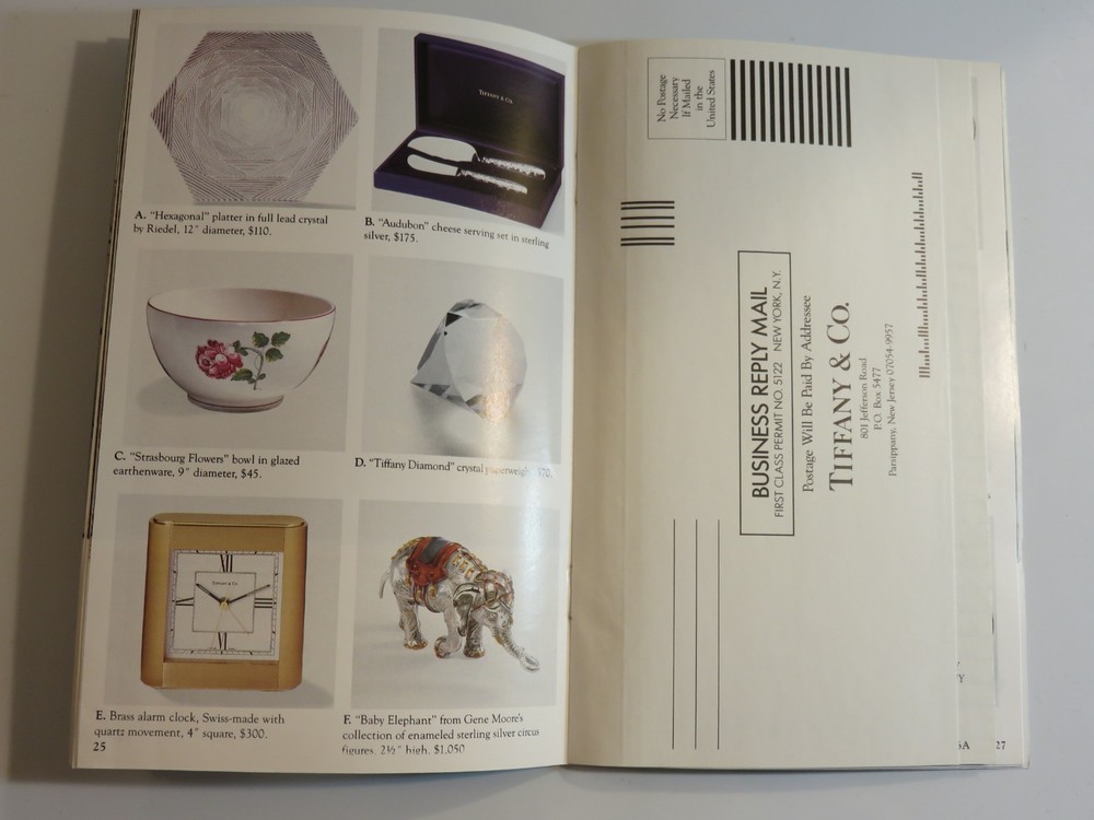 Tiffany & Co. ~ Fall Selections 1991 Catalog