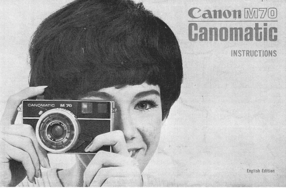 Canon M70 CANOMATIC Camera User Owner Instruction Manual