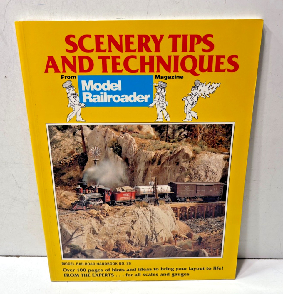 SCENERY TIPS AND TECHNIQUES BY MODEL RAILROADER,  EXCELLENT, FREE SHIPPING