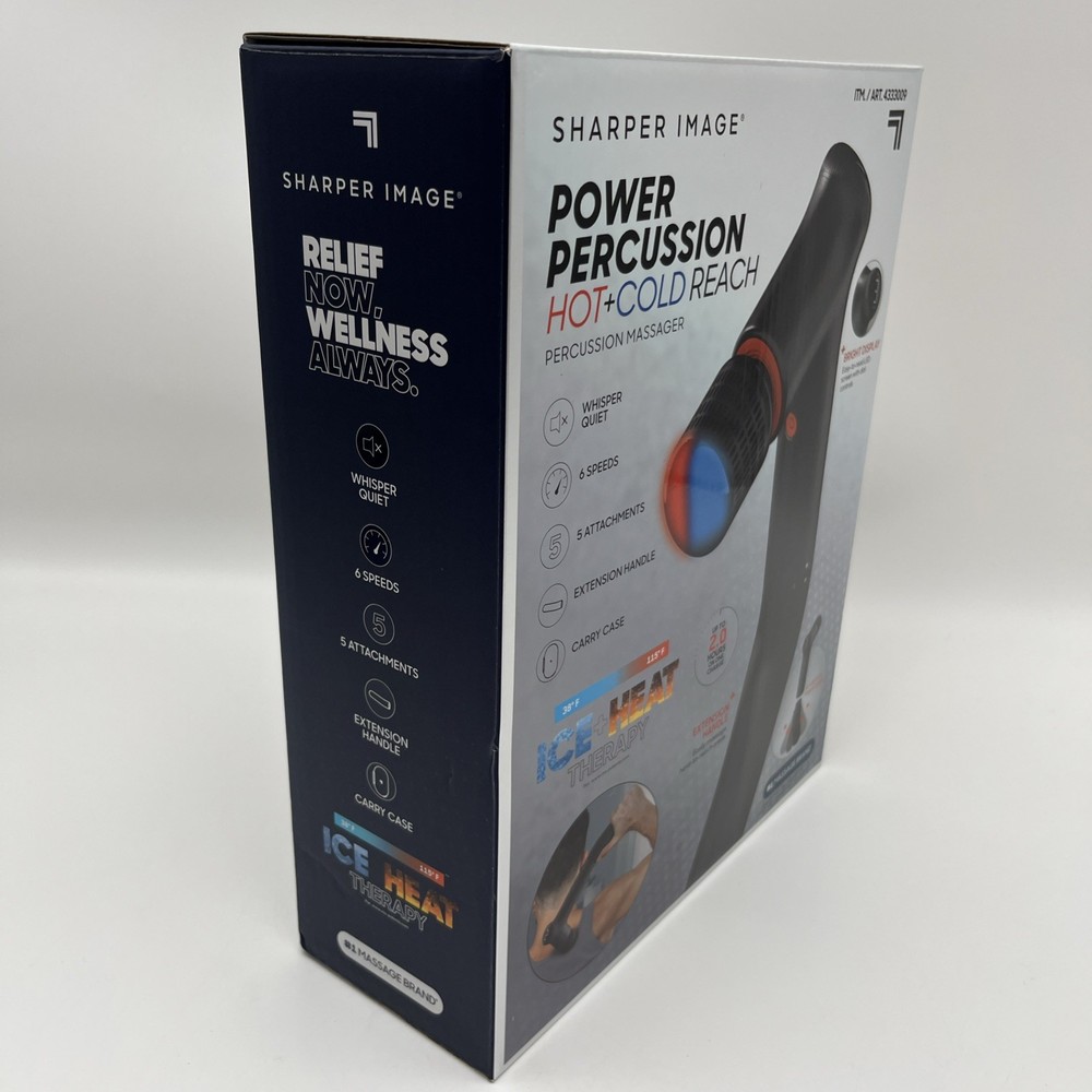Sharper Image Power Percussion Hot & Cold Reach Percussion Massager