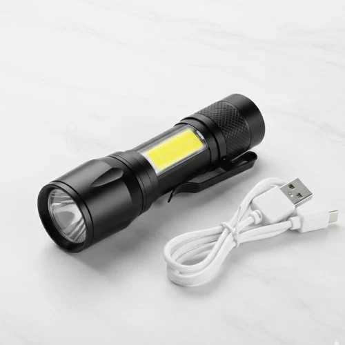 LED Tactical Flashlight Super Bright Mini USB Rechargeable Camping Flashlight US