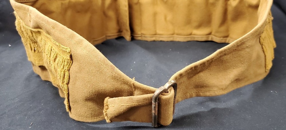 Shotgun Shell Ammo Belt Tan Cotton BT#2