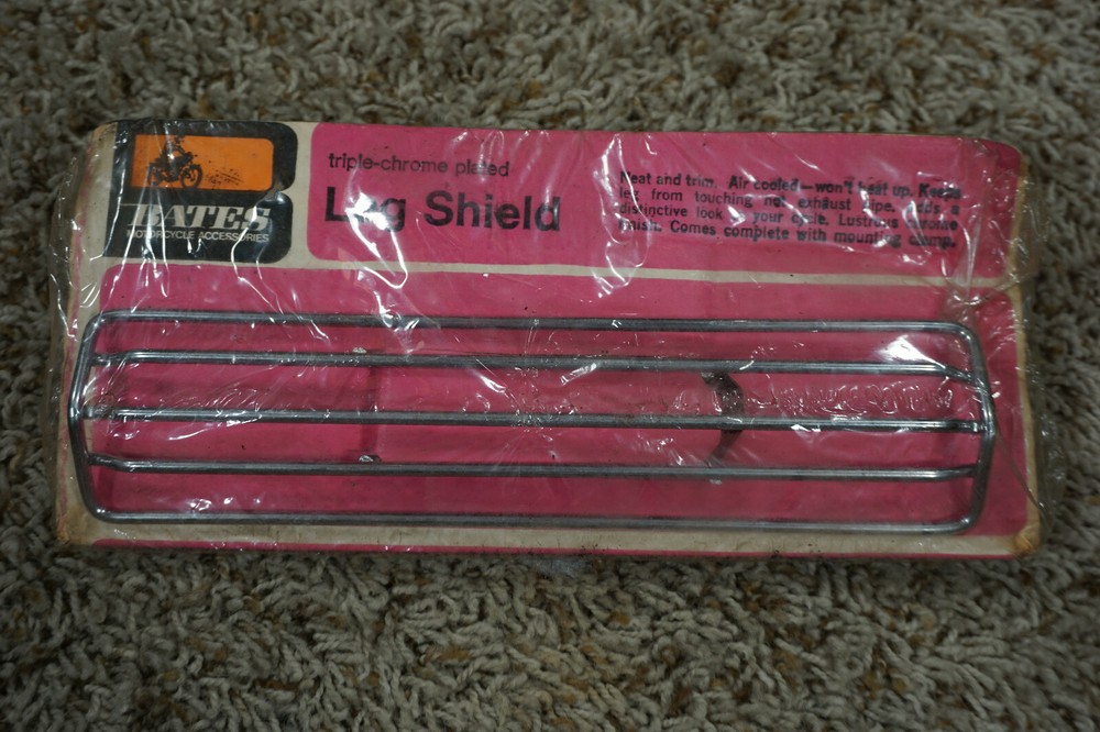 NOS Bates Exhaust Pipe Heat Leg Shield