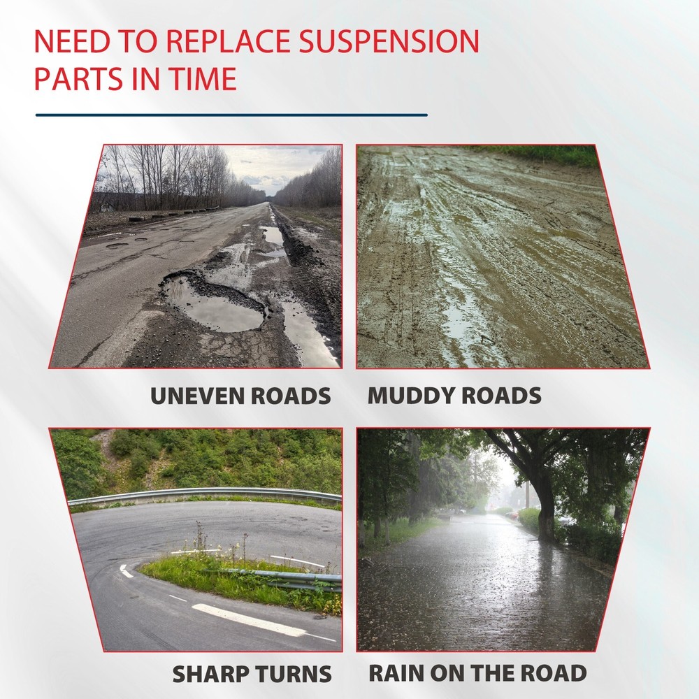 6Pcs Front Lower Control Arms Sway Bars Lin Kit for 2010 - 2015 Chevrolet Camaro