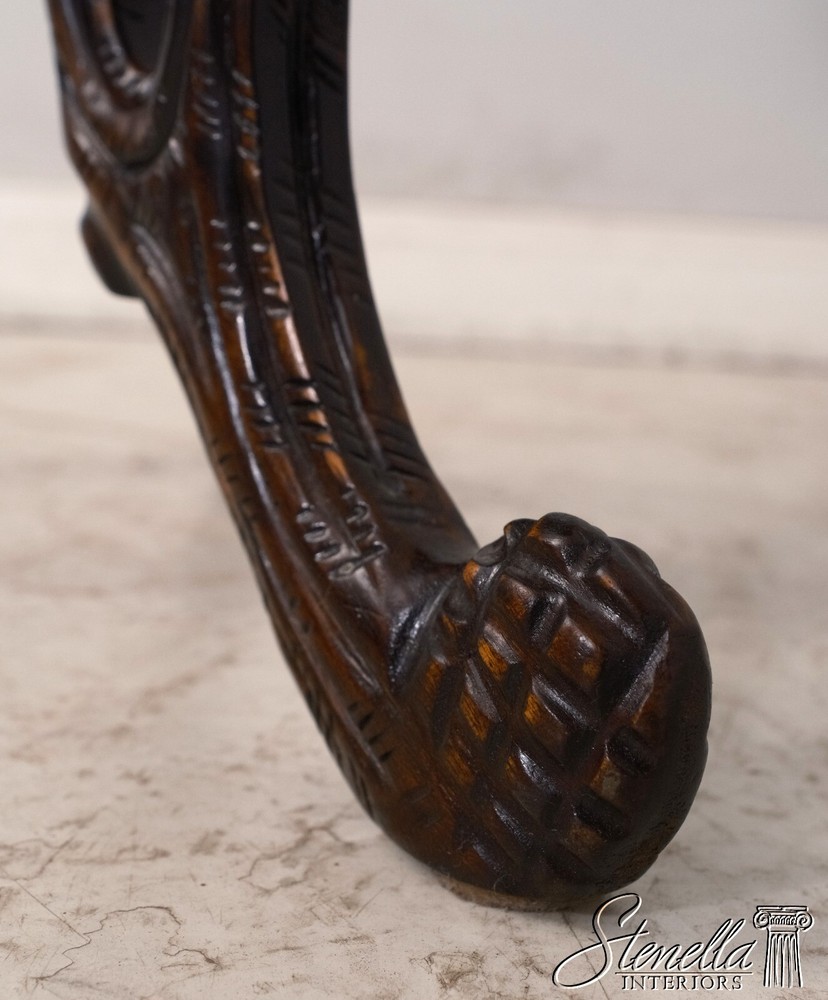 F68248: Black Forest Style Carved Pedestal Table