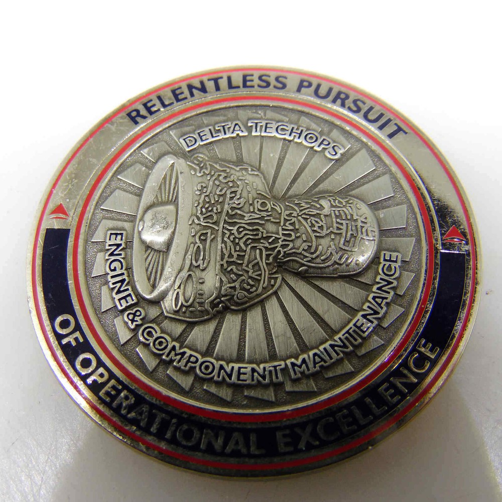 ENGINE COMPONENT MAINTENANCE CHALLENGE COIN