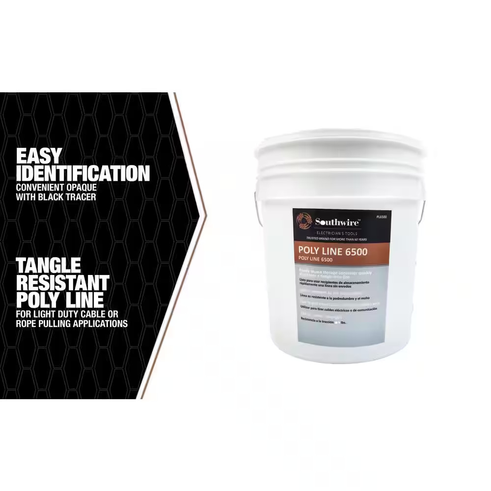 6500 Ft. 210 Lbs. Tensile Strength Poly Line