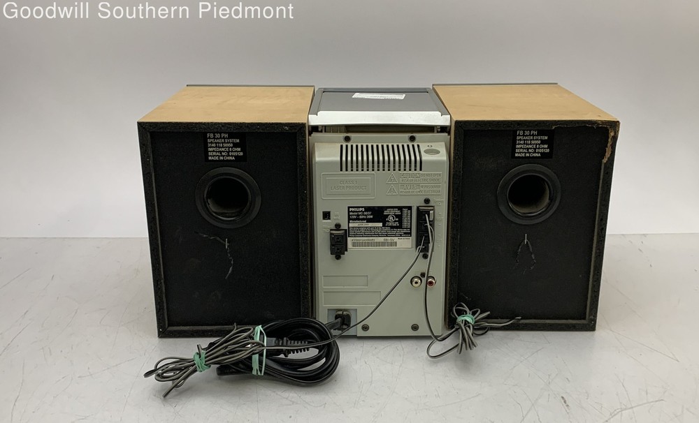 Philips MC-30/37 Micro System Shelf Stereo Radio CD Cassette - Tested