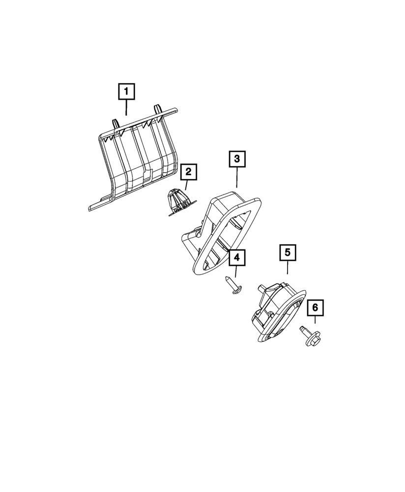 Genuine Mopar Coat Hook Retainer 68258915AA