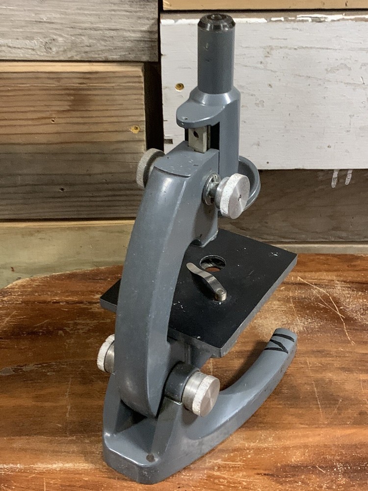 VINTAGE BAUSCH & LOMB MICROSCOPE STA MONOCULAR MICROSCOPE (18D)