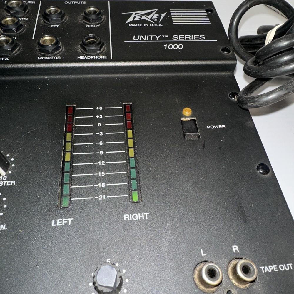 Peavey Unity 1000 8 Channel Analog Mixer Mixing Board