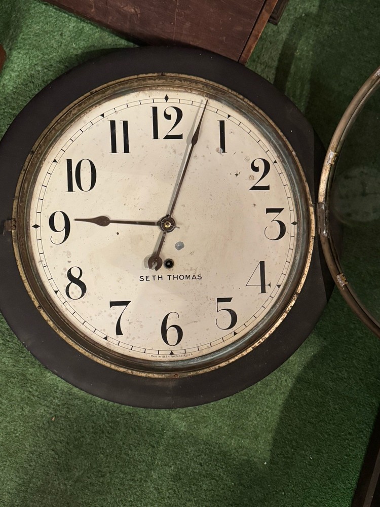 Large Antique Seth Thomas Office/Gallery Wall Clock