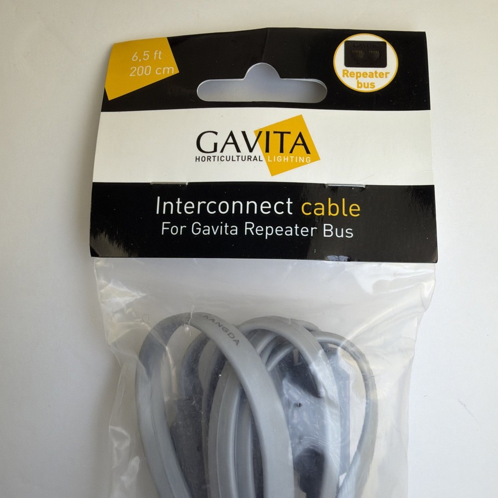 Gavita Professional Lighting Controller Interconnect Cable Repeater Bus New