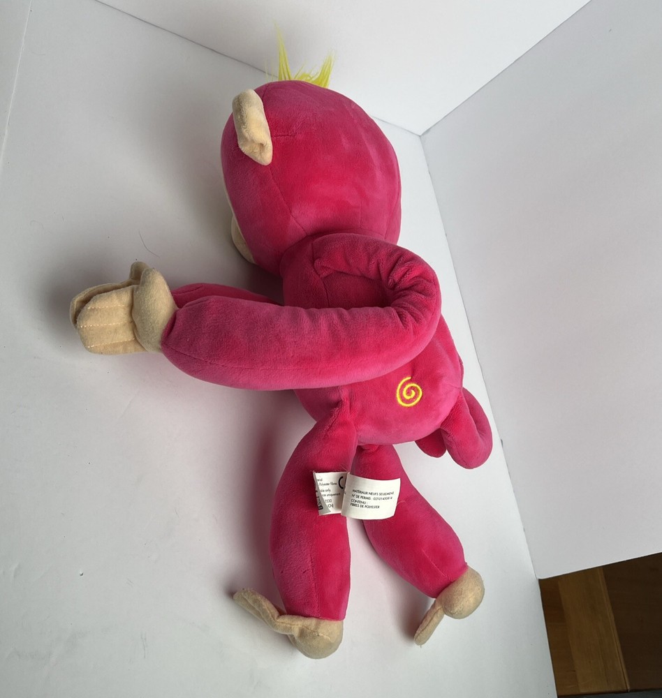 Fingerlings HUGS 16" Interactive Pink Bella Monkey Stuffed Plush TESTED & WORKS!