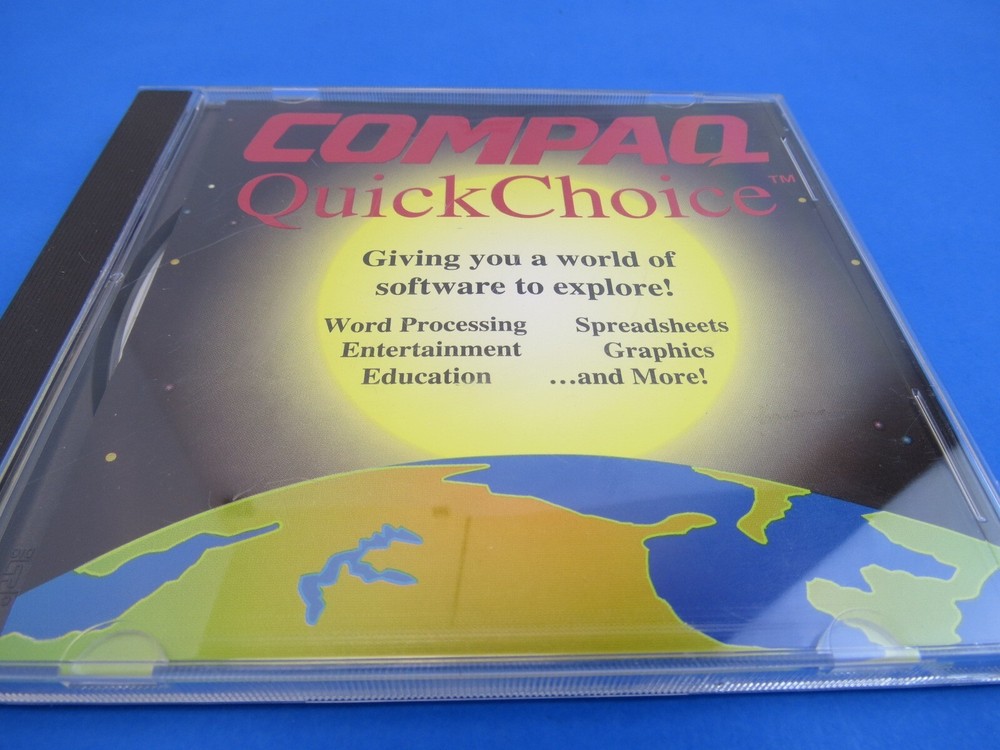 Compaq QuickChoice Vintage Computer Software CD