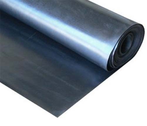 1/8" thick Neoprene Rubber Sheet 24" x 24" long BLACK Surface SAME DAY SHIP
