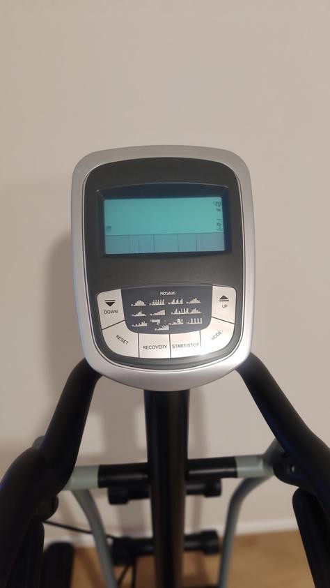 Cardio Dual Trainer Elliptical Machine LCD Display Adjustable Resistance