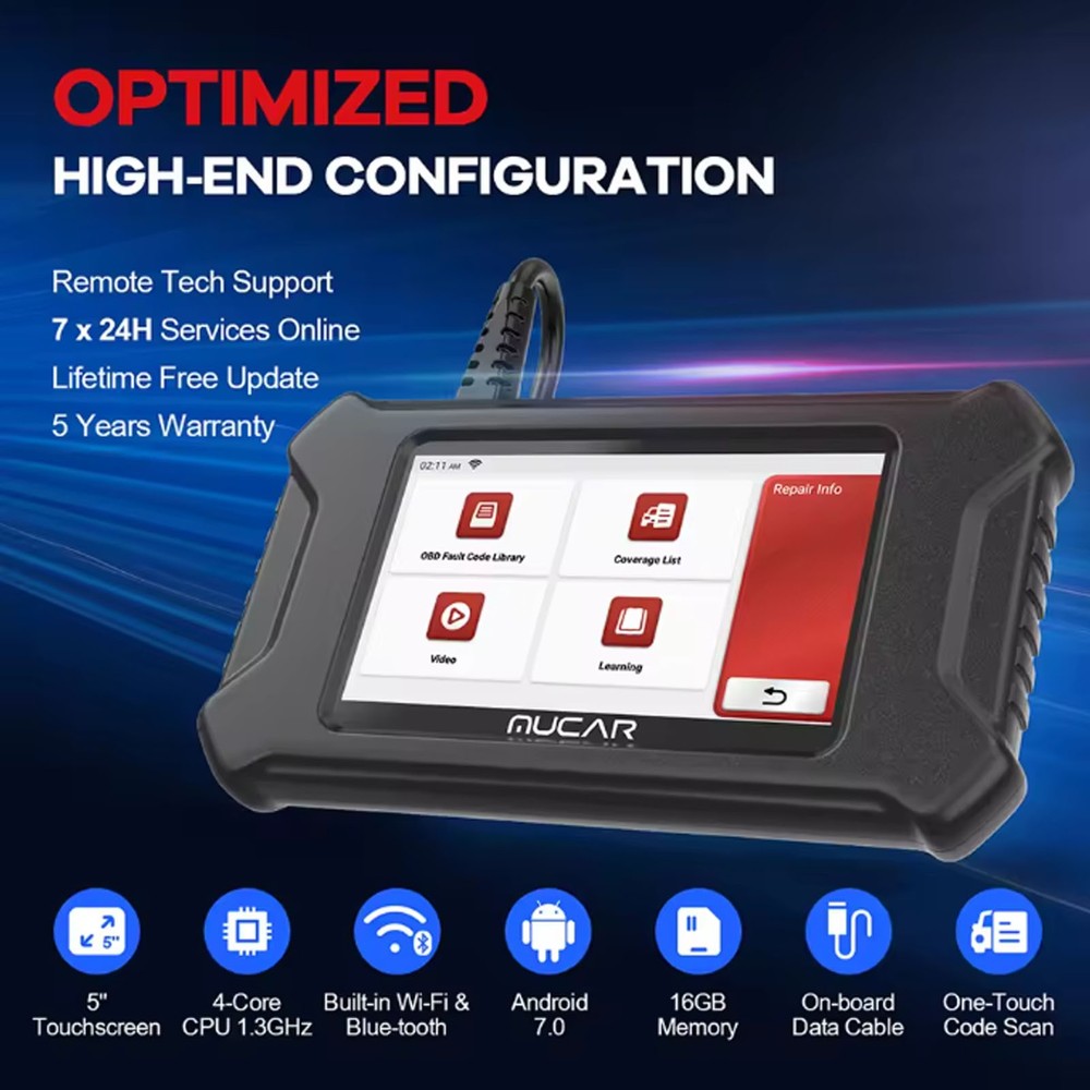 USED MUCAR CS90 ECM Systems Auto Diagnostics Scanner Code Read+28 Reset LifeFree