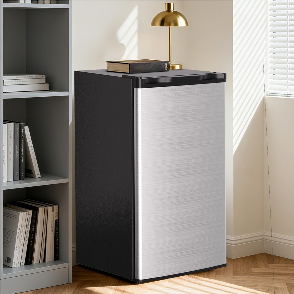 3.2 Cu.Ft Energy Efficient Mini Fridge, Compact Quiet Refrigerator for Dorm, ...