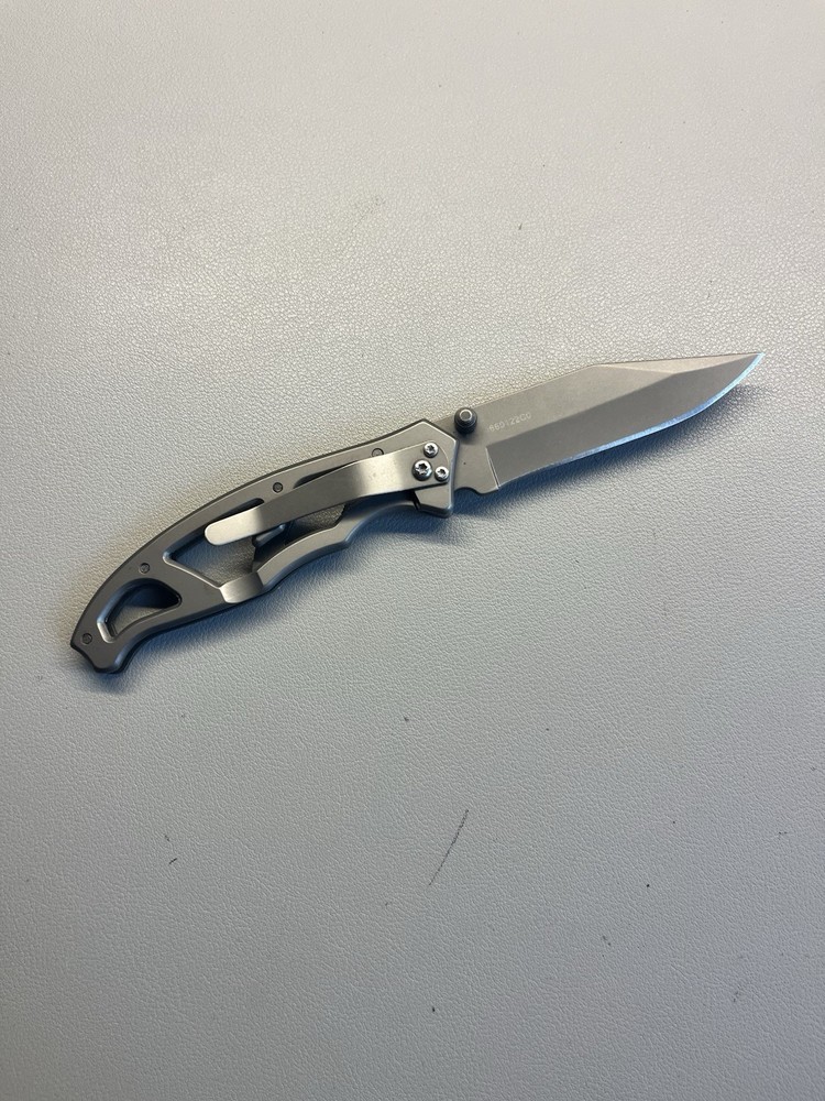Gerber Paraframe gun metal gray plain edge