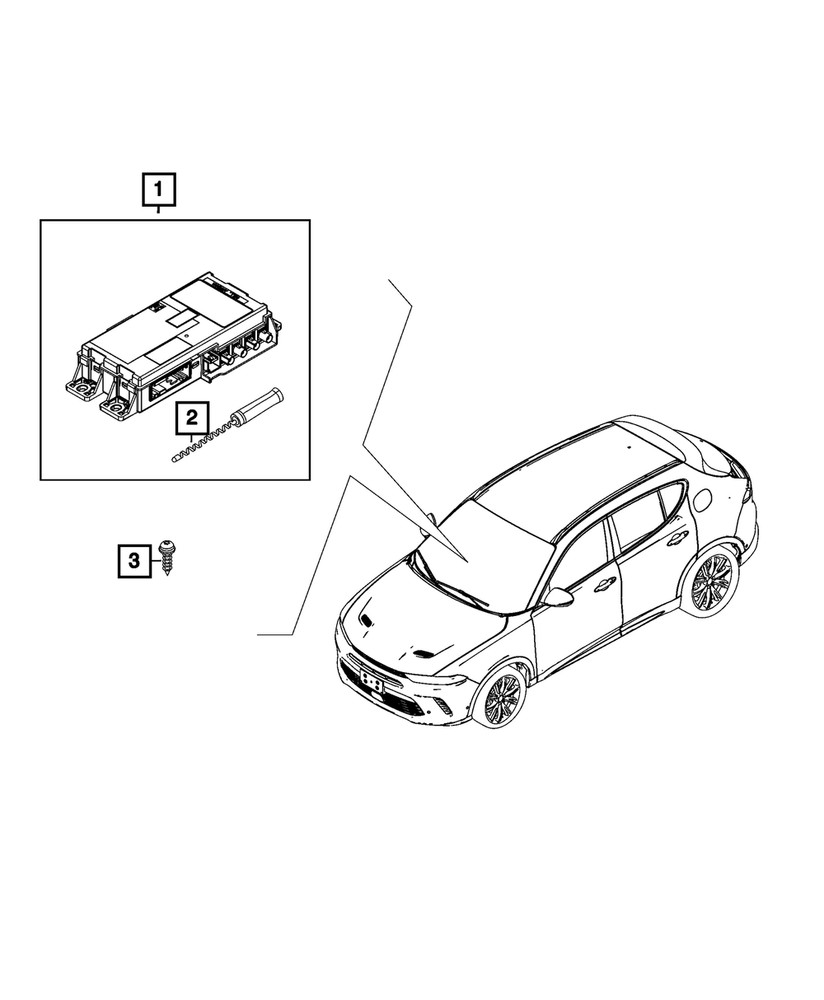 Genuine Mopar Global Telematics Box Module 68672255AA