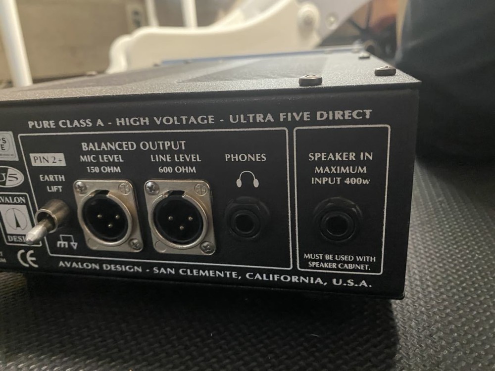 AVALON DESIGN Direct Box U5 Pure Class A Instrument DI-Pre Amplifier Silver