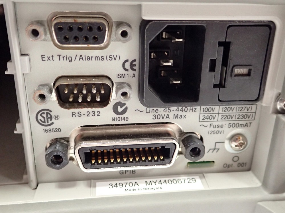 AGILENT 34970A DATA ACQUISITION / DATA LOGGER SWITCH UNIT TESTED & WORKING!