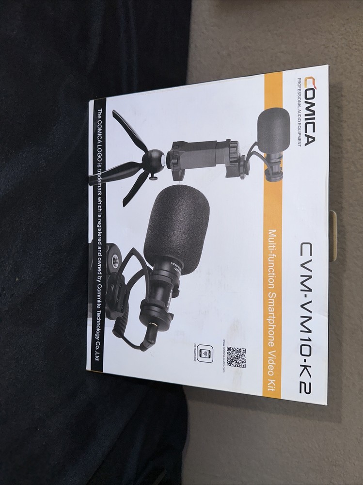 CoMica On-Camera Directional Mic w/ Phone Holder