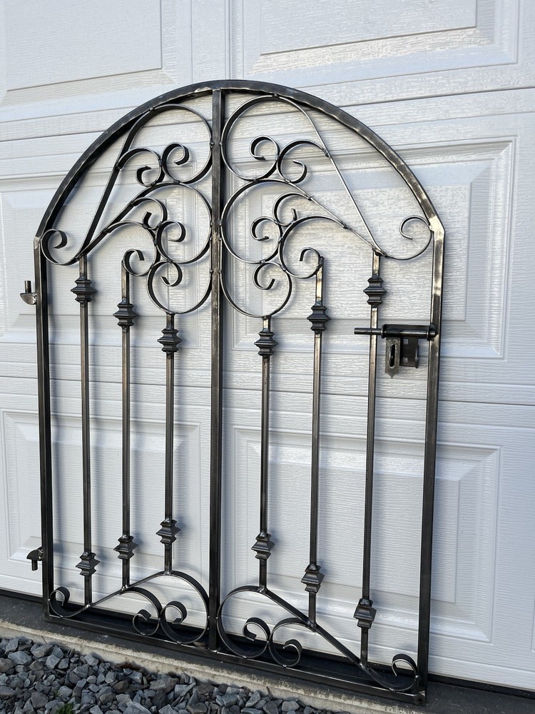 Decorative Metal Scroll Garden Gate