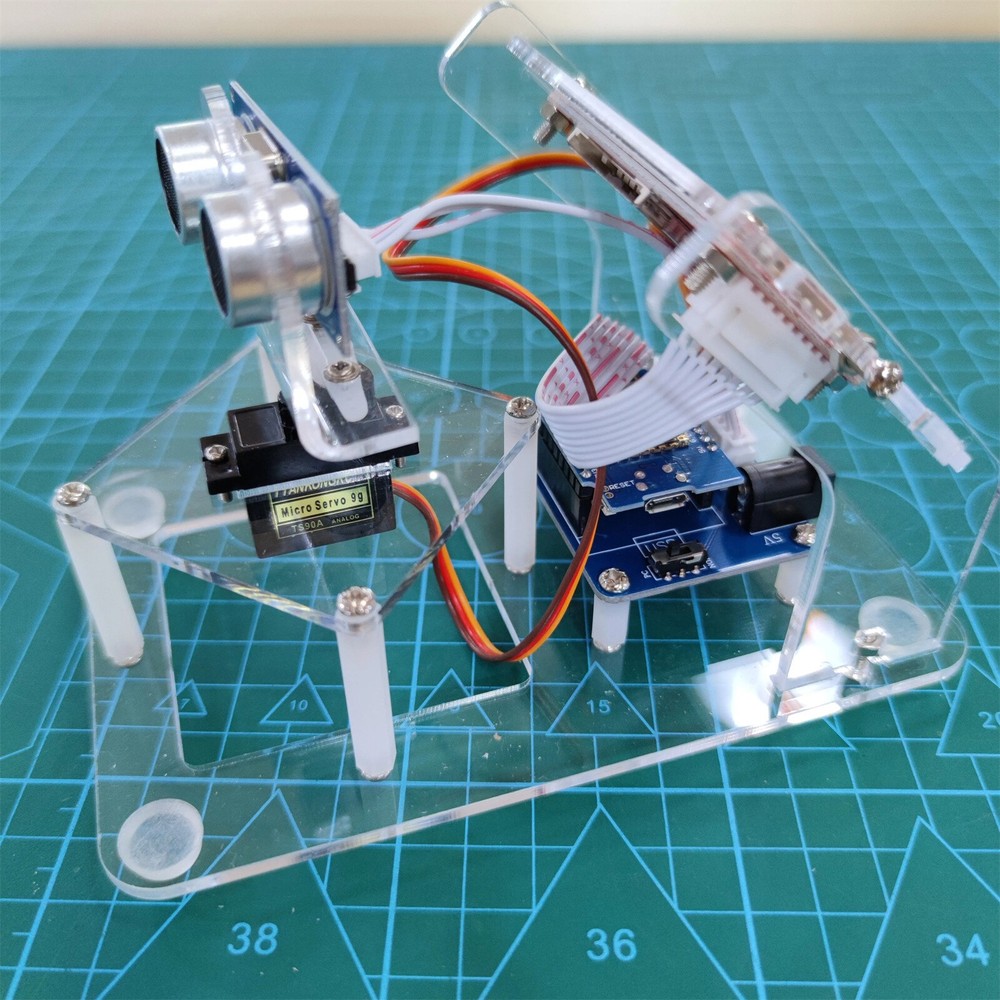 Mini Ultrasonic Radar&1M Motor Range for Arduino Starter Kit Program Education--