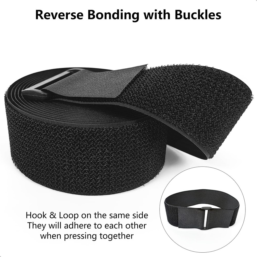 Heavy Duty Hook & Loop Cable Straps 16ft 25 Reusable Cord Ties CuttoLength
