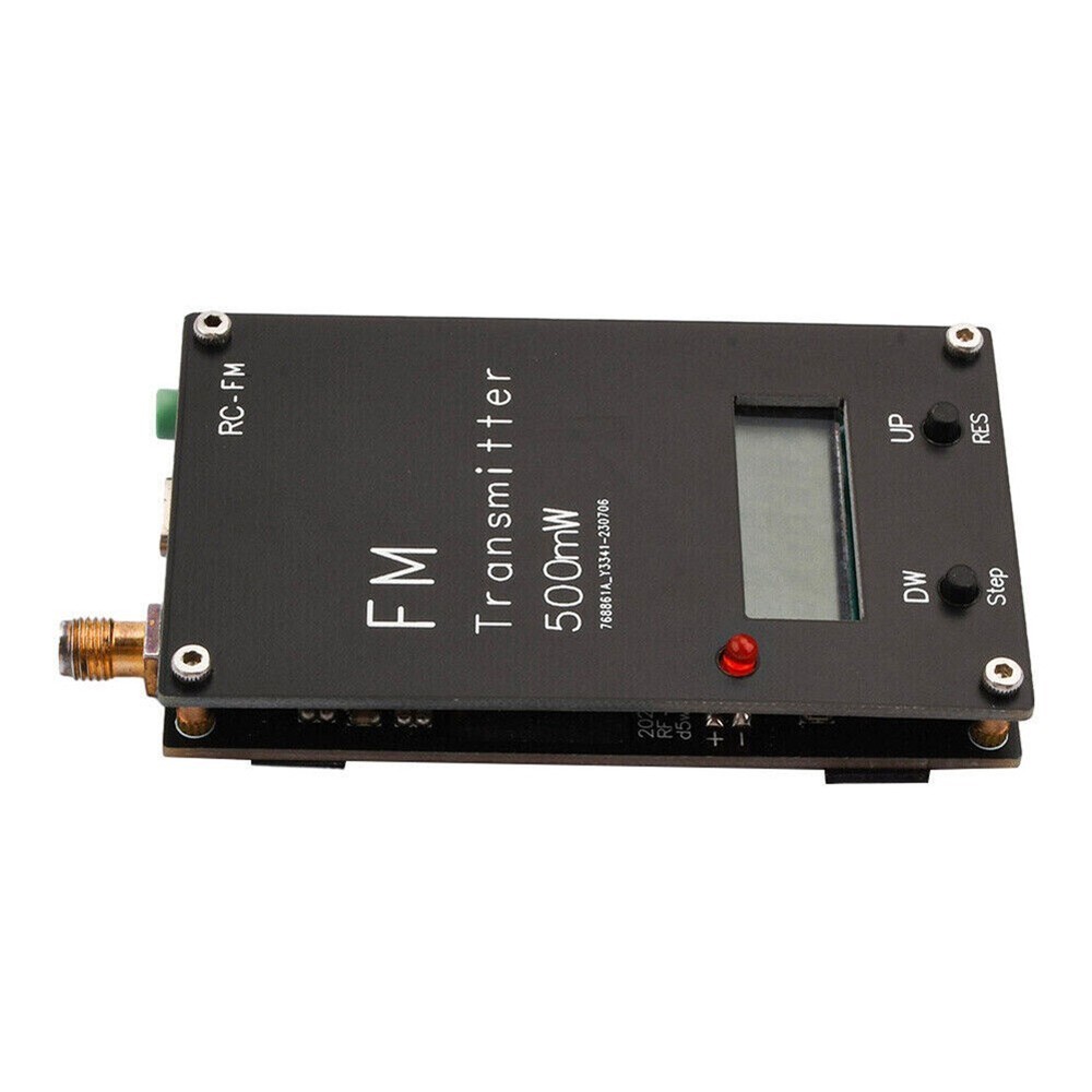 Digital Display FM Transmitter with 0 5W Power Output for Superior Sound