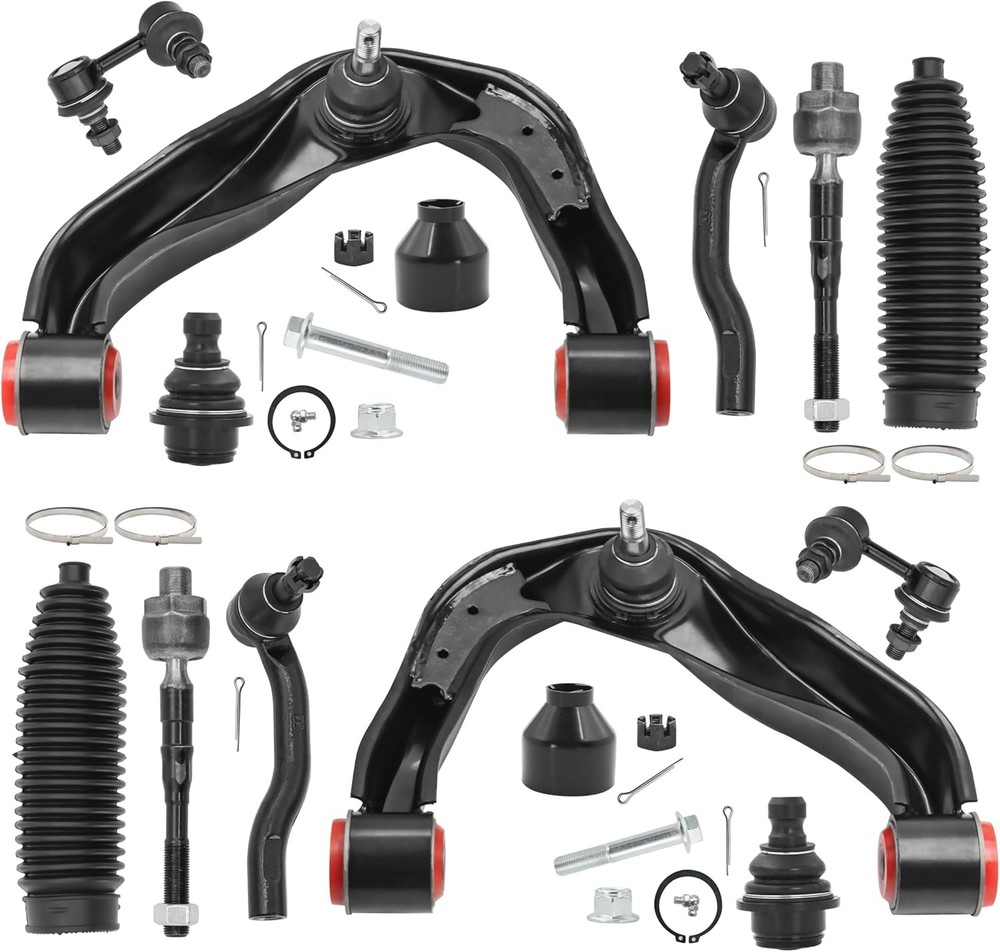 12pc Front End Suspension Kit for Nissan Xterra Frontier Pathfinder, 2 Upper