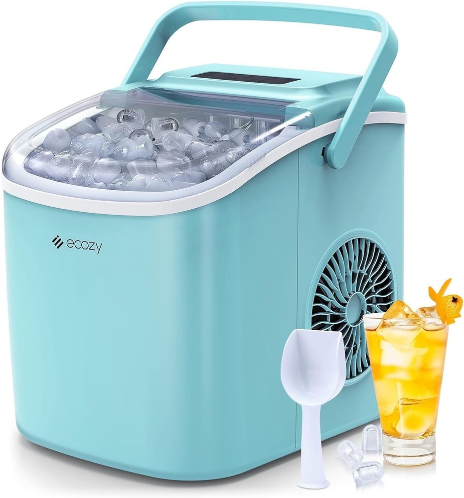 Aqua Portable Ice Maker with Self-Cleaning & Storage Solutions for Everyday Ease