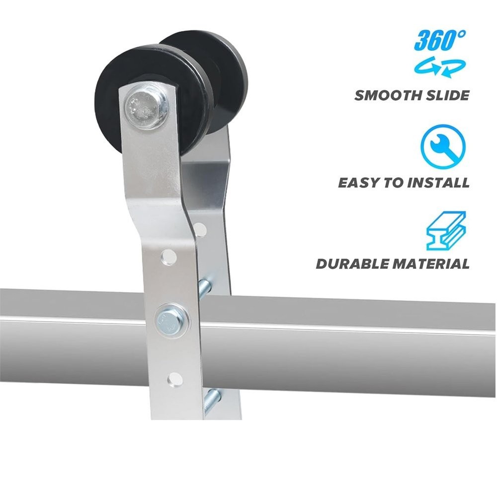 4" Adjustable Keel Roller with Panel Bracket Assembly for 2" Tongue Heavy Duty