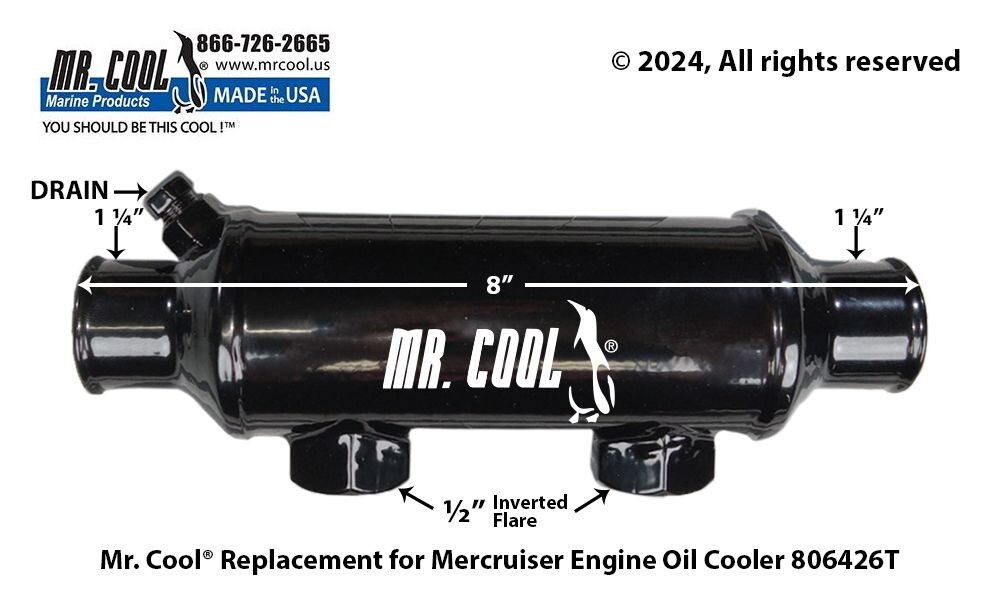 806426T Mercruiser Engine Oil Cooler