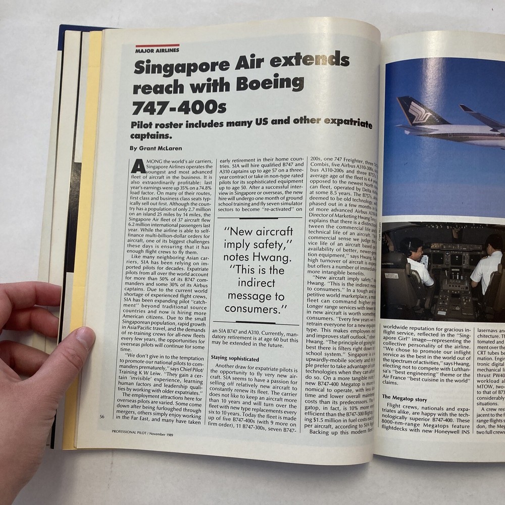 Professional Pilot - November 1989 Issue