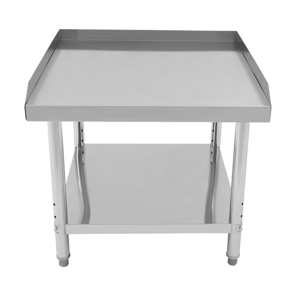 Adjustable Stainless Steel Work Table for Kitchen and Garage Storage