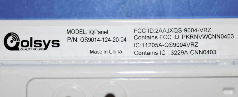 QOLSYS IQ PANEL FRONTPOINT QS9014-124-20-04