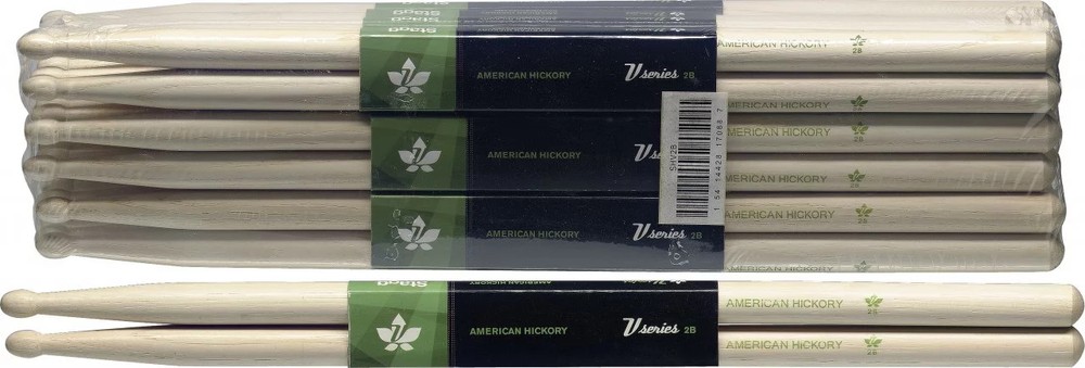 Pair of Hickory Sticks, V series/ 2B - Wooden Tip