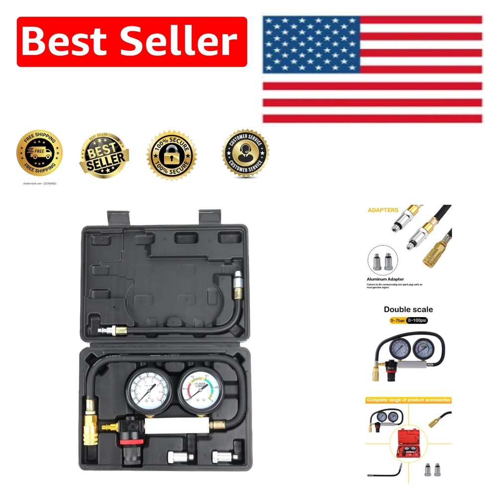 Efficient Cylinder Leak Tester: 8-Piece Automotive Tool for Engine Diagnostics