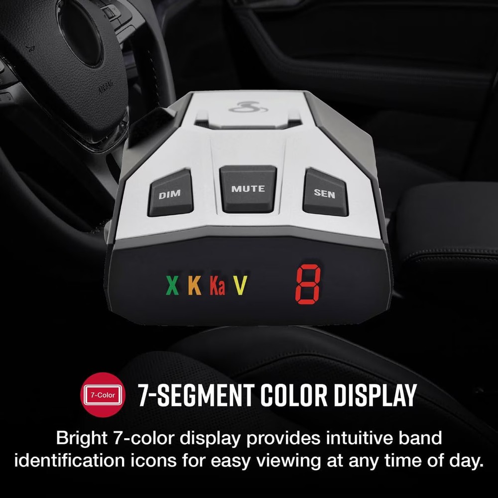 Laser Radar Detector Long Range False Alert Filter Display