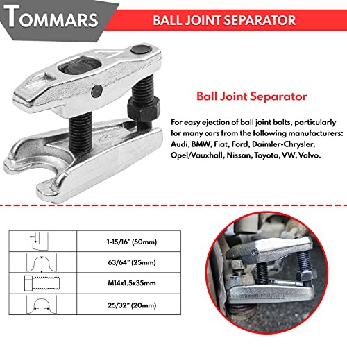 3Pcs Ball Joint Separator, Tie Rod End Tool Pitman Arm Puller for Front End