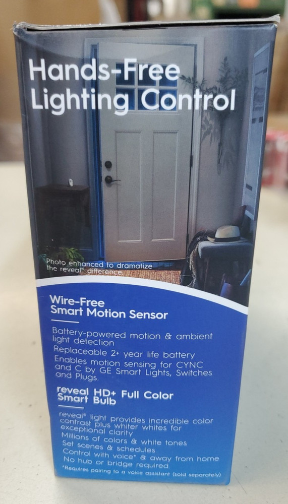 Cync GE Motion Sensing Starter Kit - Smart Multi Color Bulb & Motion Sensor