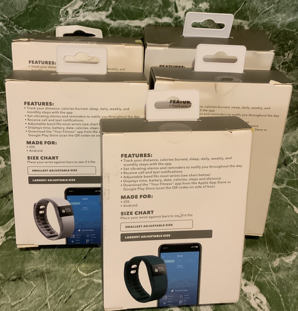 🌍 Activity Tracker Stay Active Record And Track,Lot Of 5,New ‼️