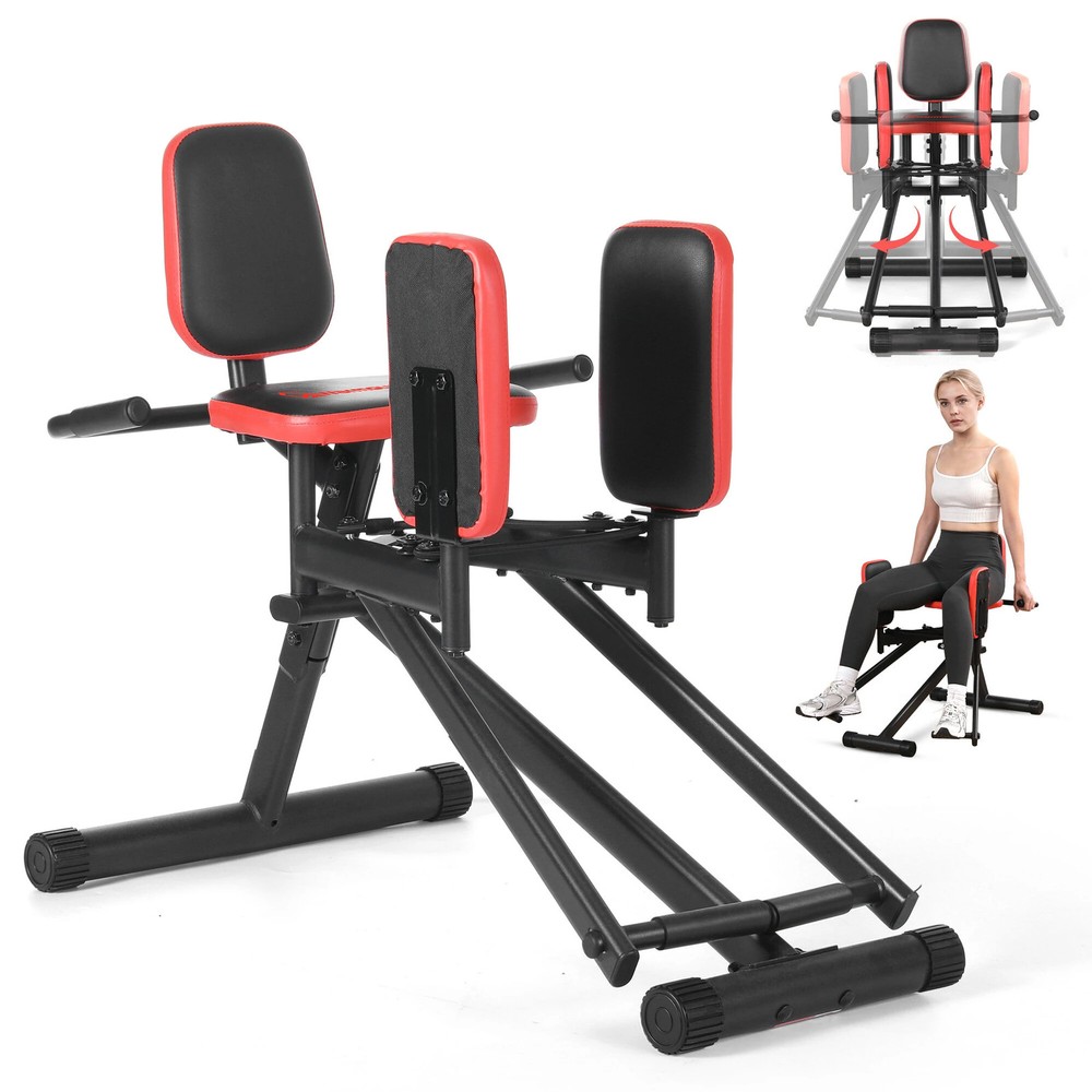 Hip Abductor Machine for Home Gym – Tone Outer Thighs, Core, Compact 300 LBS