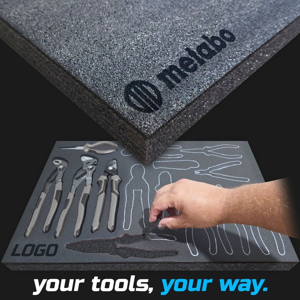 Metabo shadow foam tool tray insert storage organizer toolbox tool kit set